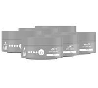 TAFT Schwarzkopf Cire coiffante mate (6 x 75 ml) pour une finition mate avec une tenue longue durée, douce pour les cheveux et le cuir chevelu, végétalienne, cire coiffante