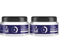 Taft - Schwarzkopf - Gel Pot Coiffant - Gel Titane - Résistance Humidité - Fixation Forte - Doux sur les cheveux - Tenue longue durée - Sans Effet Collant - Formule Provitamine B5-250 ml (Lot de 2)