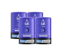 Taft - Schwarzkopf - Gel Tube Coiffant - Gel Titane - Résistance Humidité - Fixation Forte - Doux sur les cheveux - Tenue longue durée - Sans Effet Collant - Formule Provitamine B5-300 ml - Lot de 4