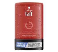 Schwarzkopf - Taft - Gel Tube Coiffant - Gel V12 - Séchage Express - Fixation Extra Forte - Doux sur les cheveux et le Cuir Chevelu - Sans Effet Collant - Formule Provitamine B5-300 ml