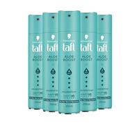 TAFT Spray coiffant à l'aloe vera et à la niacinamide, niveau de tenue 4 (5 x 250 ml), spray coiffant pour tous les types de cheveux, laque sans silicone pour une tenue longue durée et non collante