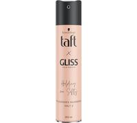 Taft Spray coiffant Gliss Holding me Softly - Tenue 2 (250 ml) - Tenue flexible pour tous les types de cheveux - Laque sans silicone avec huile d'argan et provitamine B5