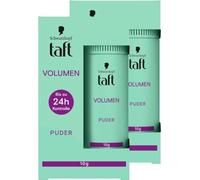 Taft Volume poudre (10g), poudre de cheveux pour le volume et le contrôle pour tous les types de cheveux, la poudre de coiffage garantit jusqu'à 24 heures de contrôle, sans collage, 2 x 10 g