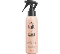 Taft x Gliss Lovely Long Spray de protection contre la chaleur (150 ml), spray multitâche offrant une protection contre la chaleur jusqu'à 230 °, une protection contre les pointes fourchues et des