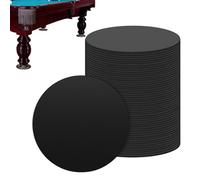 Tafts de pied de table de billard, tampons de jambe de table de billard - Disque à jambes de table de billard en caoutchouc 50x,3 pouces de diamètre empêchent les meubles qui vacillent des tapis noirs