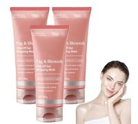 Tag & Blemish Masque enveloppant en gel peel-off, ingrédients naturels à base de plantes, crème transparente avancée pour la peau, réduit la matité et les imperfections (3 PCS)