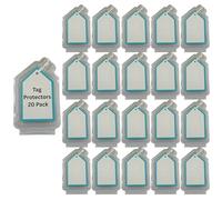 Tag Protectors Lot de 20 coques de protection en plastique rigide à charnière pour Jellycat