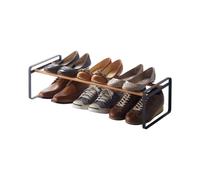 tag re chaussures empilable Yamazaki Home en acier | Taille unique, noire