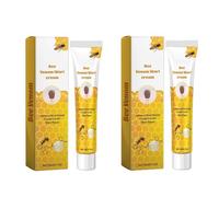 Tag Recede Pommade, Bee Venom Crème Venin D'abeille, Pommade pour L'élimination des Verrues et des étiquettes du Bee Venom, Adapté à Tous les Types de Peau (A-2pcs)