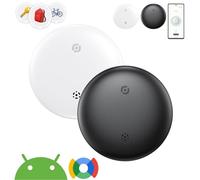 Tag Traceur Android,Android Smart Tracker Localisateur D’Objets Bluetooth Air Tag Compatible pour Android Fonctionne avec l’app Google Localiser (Android Only) IP66 Imperméable (Blanc&Noir, 2 Pack)