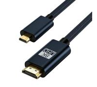 TagBreet Câble micro HDMI 2.1 48 Gbit/s 8K de 0,6 m, bidirectionnel, coque en aluminium tressé, prend en charge 8K @ 60 Hz/4K @ 240 Hz HDR Dolby eARC, pour caméras d'action, SBC, reflex numériques