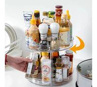 ?tagère de rangement cosmétiques double plateau Bureau acrylique multi-fonction étagère de rangement de cuisine à double étage