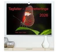 Tagfalter Schmetterlinge (hochwertiger Premium Wandkalender 2026 DIN A2 quer), Kunstdruck in Hochglanz: Die filigranen Flieger in faszinierenden Bildern