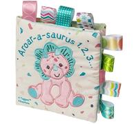 Taggies Livre en tissu doux avec papier froissé et couineur, 15,2 x 15,2 cm, Aroar-a-Saurus