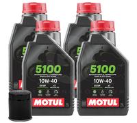 Huile moteur 5100 4T SAE 10W-30, 1 Litre technosynthèse