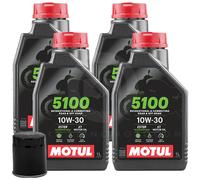 Tagliando Huile Motul 5100 10W30 Filtre Suzuki LT A KingQuad XP 500 2009-2012