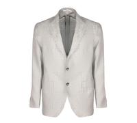 Tagliatore, Homme, Vestes, Gris, Taille: L Linen and Virgin Wool Blazer