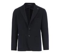 Tagliatore - Jacket made of cashmere Revers Single-breasted button closure Two patch pockets on the front One breast pocket Long sleeves Button cuffs Charm logo applied on the front Navy Made in Italy