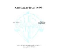 TAGLIB PARTITION VARIETE - FRANCOIS CLAUDE - COMME D'HABITUDE - PIANO, CHANT