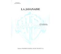 TAGLIB PARTITION VARIETE - GAINSBOURG SERGE - JAVANAISE, LA - PIANO, CHANT