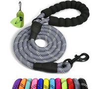 Taglory Laisse Chien Corde réfléchissants pour Chiens de Moyenne Grande | Ultra-Résistante Grade Escalade Ø 1,2 cm, Pour Grand Chien qui Tire, Prise en Main Douce Sans Brûlure, Balade Quotidienne