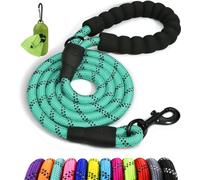Taglory Laisse Chien Corde réfléchissants pour Chiens de Moyenne Grande | Ultra-Résistante Grade Escalade Ø 1,2 cm, Pour Grand Chien qui Tire, Prise en Main Douce Sans Brûlure, Balade Quotidienne