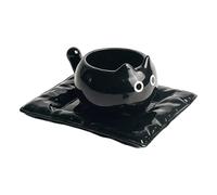 TAGNO DE CHAT - TAFA CARENA CÉRAMIQUE CINETTO | Coupe De Thé Pour Animaux Chat Breakfast Drinkware Porte Boissons Nouveauté Convient Les Amateurs De Café, Dons Et Prévisions Boire Jauge Drôle