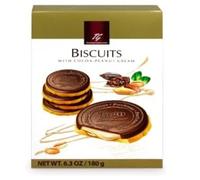 Tago Biscuits Fourrés à la Crème de Cacahuète, Snack Énergétique, Pack de 3 Paquets de 180g