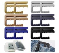 TAGOQUEN Lot de 12 Serre Taille pour Jean, Bouton Jean Clipsable, Pince pour Pantalon Trop Large, Resserre Pantalon,Boutons de Jeans Amovibles pour Serrer le Bouton de Réglage de la Taille