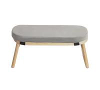 Tagowao Chaise de méditation pliable en bambou - Avec coussin - Ergonomique - Pliable - Pour yoga - Banc de prière - Couleur bois + gris