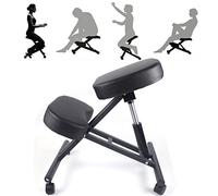 Tagowao Fauteuil orthopédique ergonomique avec coussin de hanche, correcteur de posture pour bureau et salle de classe, capacité de charge maximale 100 kg pour une position assise prolongée, 70 × 46 ×