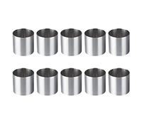 Tagtight 10 Pcs Cercle a Patisserie et Dessert diamètre 5 cm, Cercles à Mousse en INOX, emporte-pièces Ronds, Moule à Cake, Sushi Maker, Cercles à gâteau, Outil pour gâteaux, Fondant