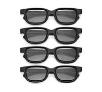 Tagtight 4 Pcs Lunettes 3D Polarisées pour Cinéma - Qualité Supérieure, Compatibles avec RealD et IMAX, Légères et Confortables, sans Scintillement, Idéales pour Cinéma et Home Cinéma