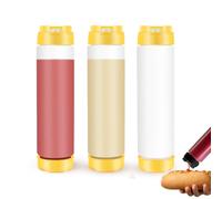 Tagtight Bouteilles à Sauce compressibles inversées en plastique, 16 onces, Condiments Squeeze Bouteilles pointe rechargeable, distributeur de valve pour sauces, ketchup, Moutarde, Huile Dolive