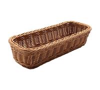 Tagtight Corbeille à Pain ovale tressée, Panier de Rangement pour Couverts, Panier cadeau, Panier de petit-déjeuner, Plateau De Corbeille De Fruits, Paniers de Service pour Fruit, Légume, Pain, Candy