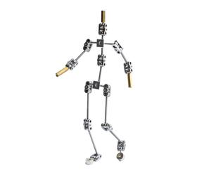 Tagtight Kit d'armature - Figurine squelette de marionnette en métal, facile à assembler, design de personnage animé, pour animation en stop motion