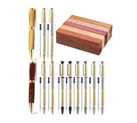 Tagtight Lot de 10 kits de tournage fin de 7 mm avec recharge pour tournage, kit de démarrage DIY Crafts Woodturning Pen