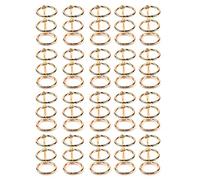 Tagtight Lot de 20 anneaux à 3 anneaux dorés pour livre de bureau - Avec 20 mm de diamètre intérieur