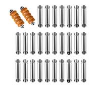 Tagtight Lot de 30 Cannoli Moule Cannoli Tube, Moule Crème Gâteau Tube en acier inoxydable, moules à pâtisserie danoise en corne de crème, tubes à cannoli adaptés à brioche avec croûte