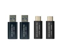 Tagtight Lot de 4 bloqueurs de données USB et USB-C pour protéger contre le jus, charge rapide, arrêt du vol de données