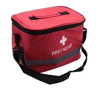 Tagtight Sac médical Boîte de Premiers Secours en Plein air, Trousse d'urgence médicale à Domicile, boîte de Premiers Secours en Nylon Rouge, Sac de Sauvetage Portable pour Camping Sportif de Voyage