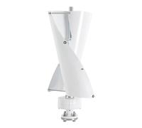 Tagtuell 100W 24V Générateur éolien vertical, éolienne éolienne générateur avec contrôleur puissance turbine verticale 2 pales à l'extérieur, fonctionnement silencieux, alliage d'aluminium