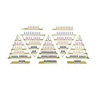 Tagtuell Étagère murale pour vernis à ongles - Étagère de présentation triangulaire - Vitrine cosmétique - Rouge à lèvres - Parfum - Organiseur de vernis à ongles pour la maison, le spa, le salon de