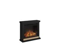 Tagu Cheminée électrique à poser 1500 W avec cadre en bois Hagen noir