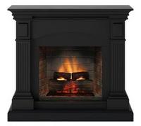 TAGU Cheminée électrique connectée 1400W - MAGNA Powerflame 2 - effets flammes 3D et crépitement - Noir Noir G