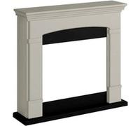 Fm463 Be1 Cadre En Bois Pour Cheminee Electrique Beige Clair