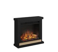 TAGU Hagen Cheminée électrique avec Chauffage, 1500W, Programmable sur 7 Jours, Thermostat numérique, Télécommande (Noir Profond)
