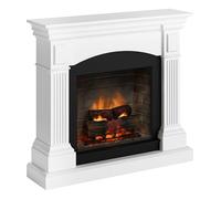 TAGU Magna Cheminée Électrique avec PowerFlame 2, Chauffage & Thermostat, Son de Crépitement, Wi-FI et Lumière Ambiante (Blanc Pur)