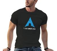 TAGUIHBE I Use Arch BTW Linux T-Shirt Top Designer t Shirt Men Black M