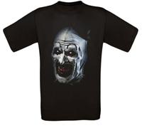 TAGUIHBE Terrifier Art The Clown Horror Cult Movie T-Shirt Black 3XL